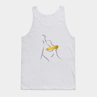 Golden stroke Tank Top